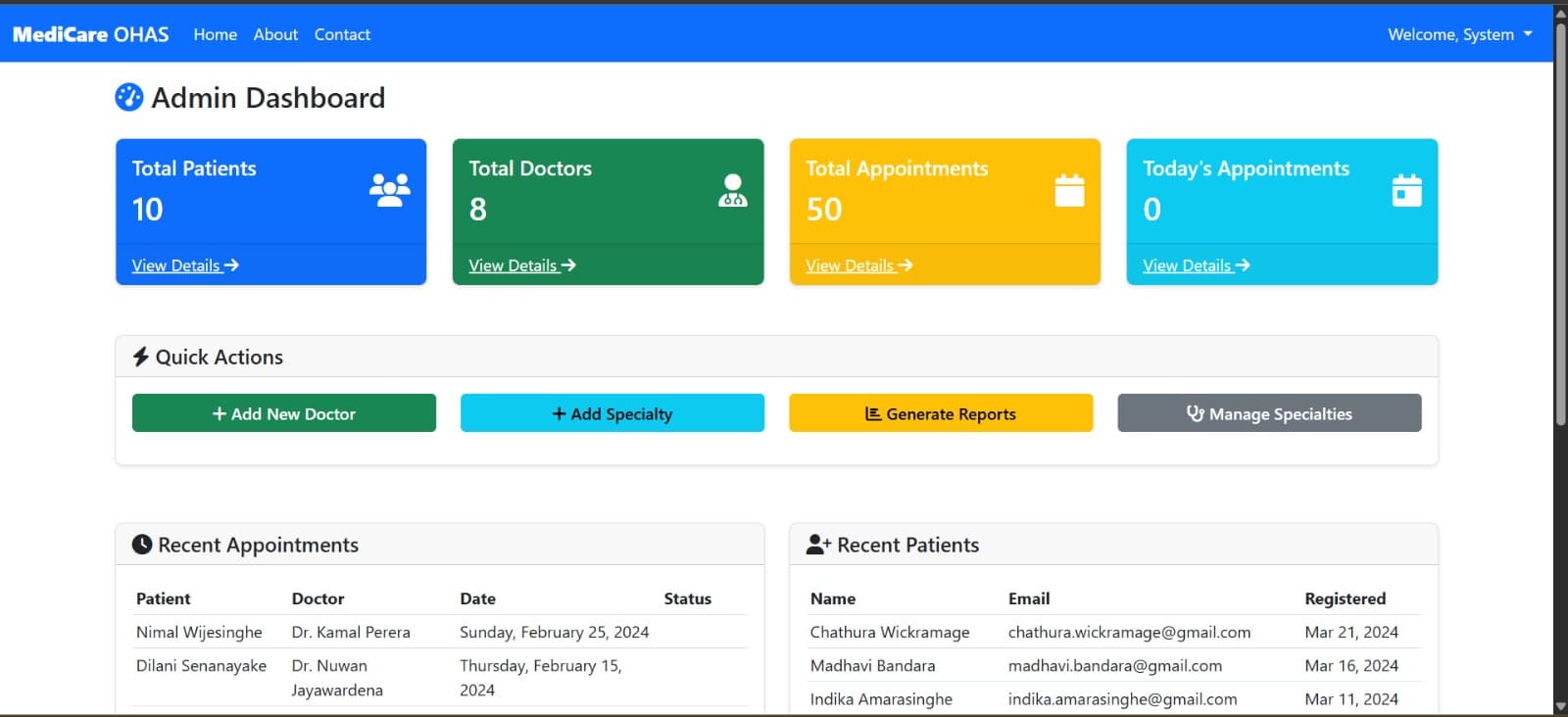 MediCare (Appointment Channeling System) screenshot 2